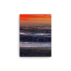 Crimson Sunrise Canvas Print